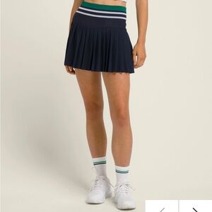 Wilson Classic Navy / Club Green Mid-town Tennis Skirt